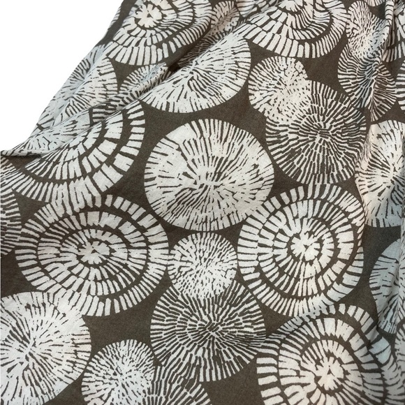 Banana republic cotton lined casual skirt. Sweet summer print in brown and white - Picture 2 of 4